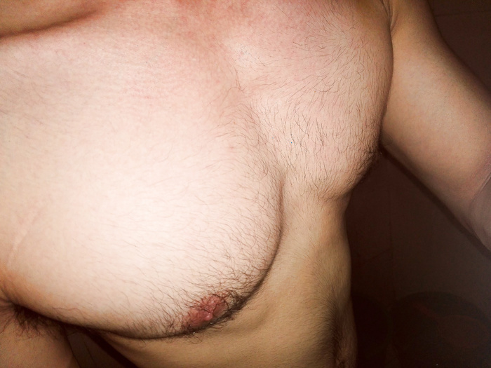 Hairy chest and nipples