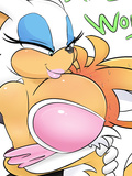 Rouge Boob Smothering Tails