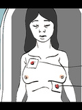 Woman defib (sequence)