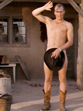 Woody Harrelson Butt Naked Cover Cowboy Hat The Cowboy Way