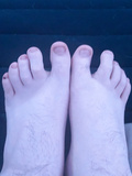 My own feet.