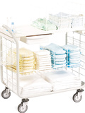 Nursing carts with diapers