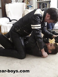 Leather boys Fighting Best of Net Pics