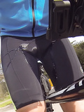pissing in cycling shorts