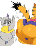 Garfield and nermal
