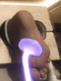 Violet Wand Electro Torment to the Feet