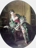 French lady using bourdaloue