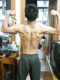 Japanese muscle god showing off