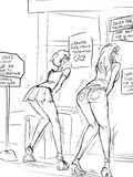 anime girls peeing WIP