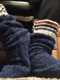 Mismatched Fuzzy Socks