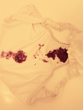 The aftermath of teen woman poops her white panties 16