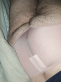 Hairy Ass in pink Panties