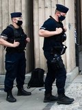 Polish cop blue uniforms