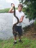 Man with snake