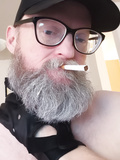 faggot pup smoking