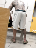 Hot tatted up whiteboy at the gym