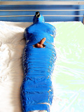 Mummified in blue