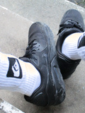 Dirty nike 90s & white socks