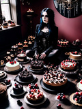 goth girl in cakes (AI)