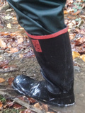 Big steel toed rubber boots