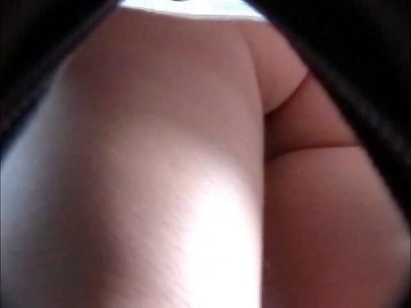 Upskirt pussy caught naked