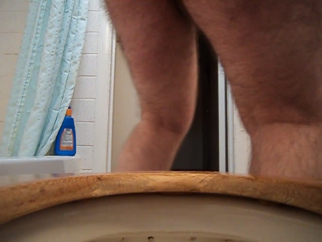 Close and sexy toilet cam