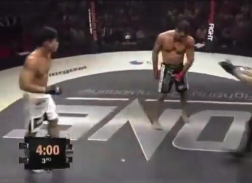 Strong Macho Man Gets Kicked in his Balls in a Fight