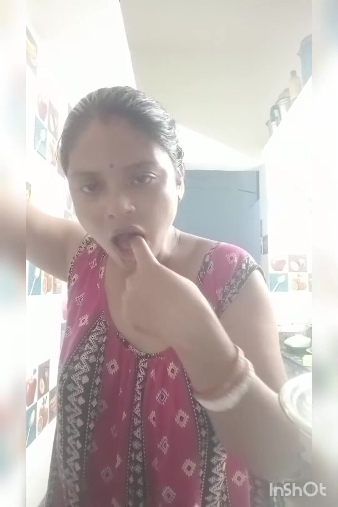 cute indian making herself vomit 02
