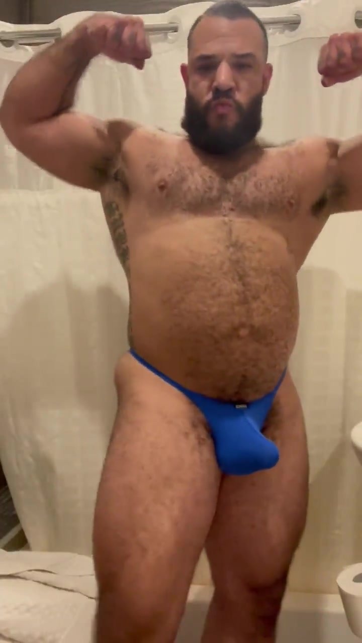 Muscle bear bulge and ass
