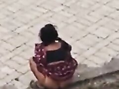 Desi ladies pissing group outdoor low quality