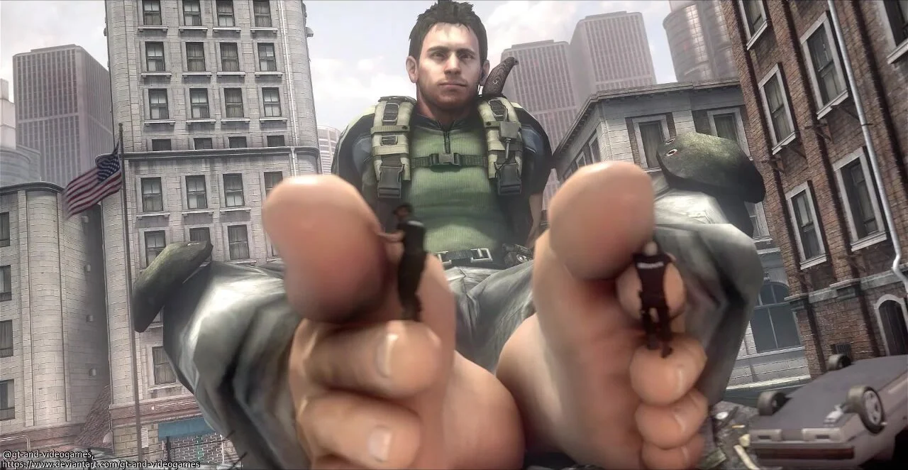 Giant Chris Redfield feet (sfx) - ThisVid.com em inglês