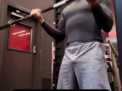 Sexy italian man in gym