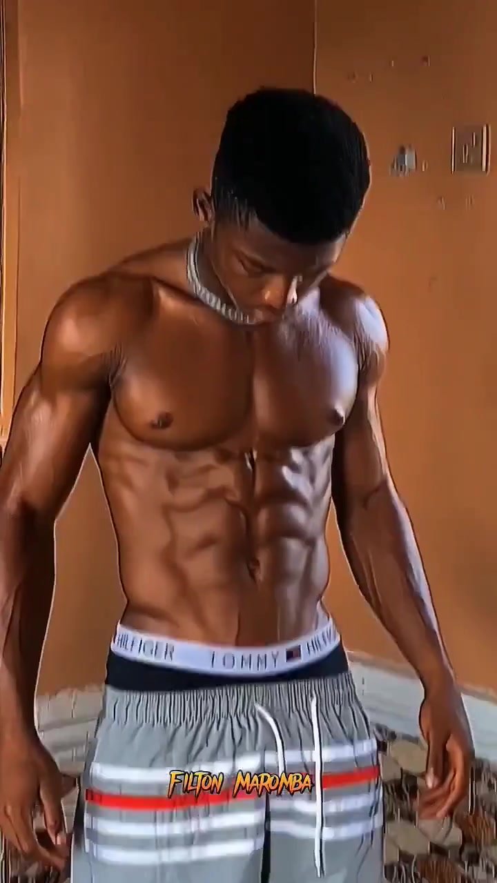 Black Teenager Bodybuilder