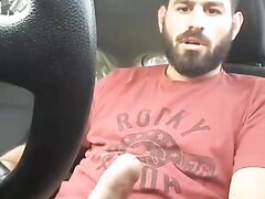 Latino Hunk Enjoys a *WHIFF* of MUSTY Dick In The Car