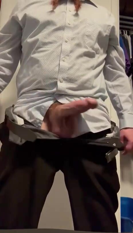 suit off cock out