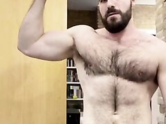 hot hairy muscle hunk showing off his body compilations