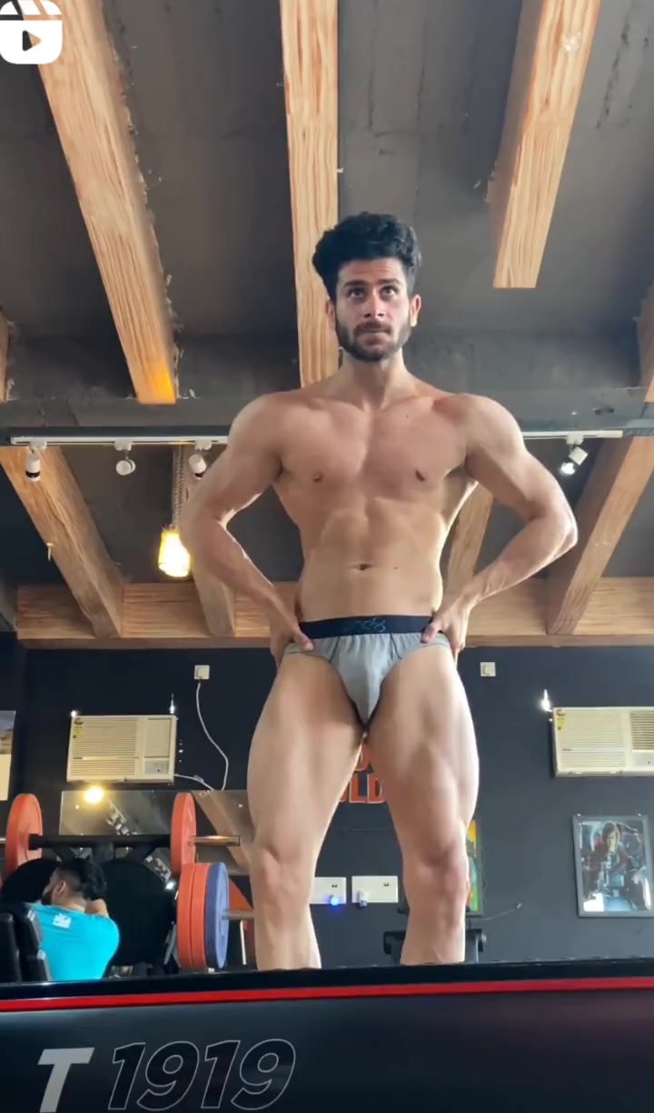 Indian guy in underwear
