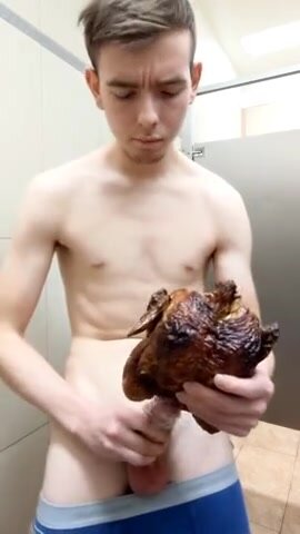 Man fucks rotisserie chicken in walmart bathroom