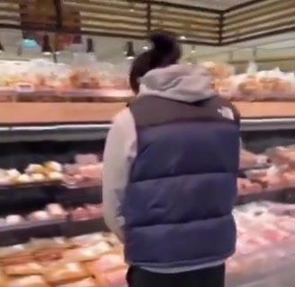 Jerk: guy pisses in grocery store on the meats