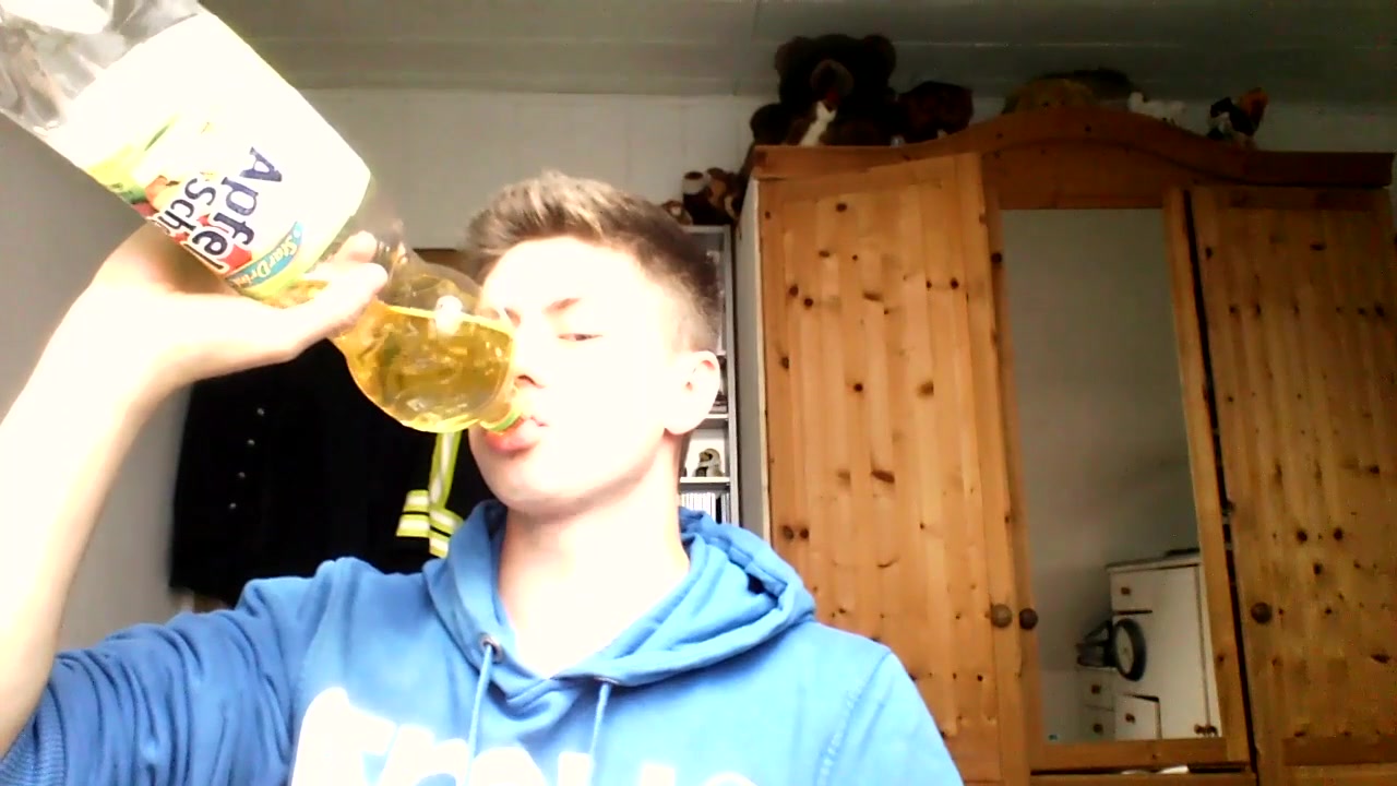 German Boy Drink His Piss
