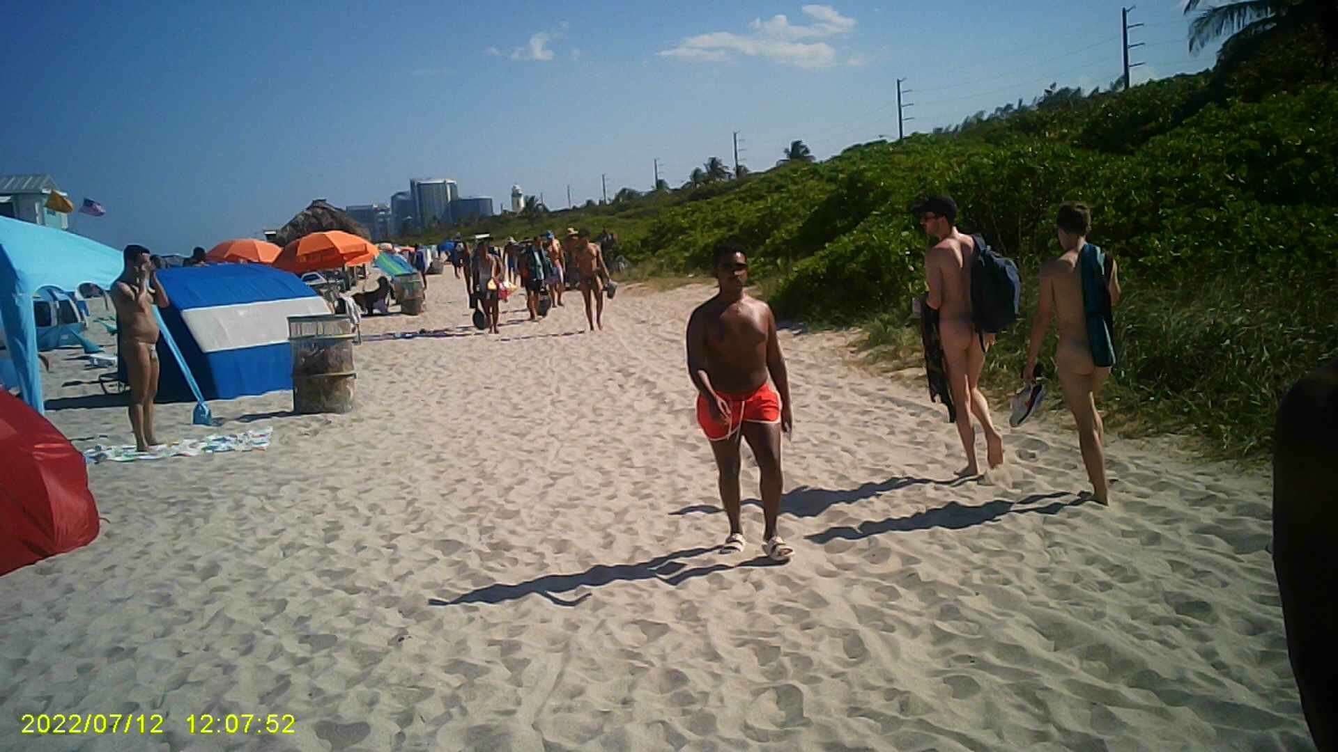 Naked Black Guy on the Beach