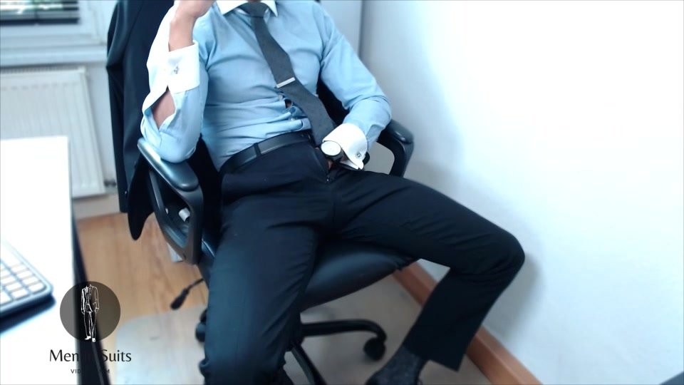 suit men playing in the office. 7