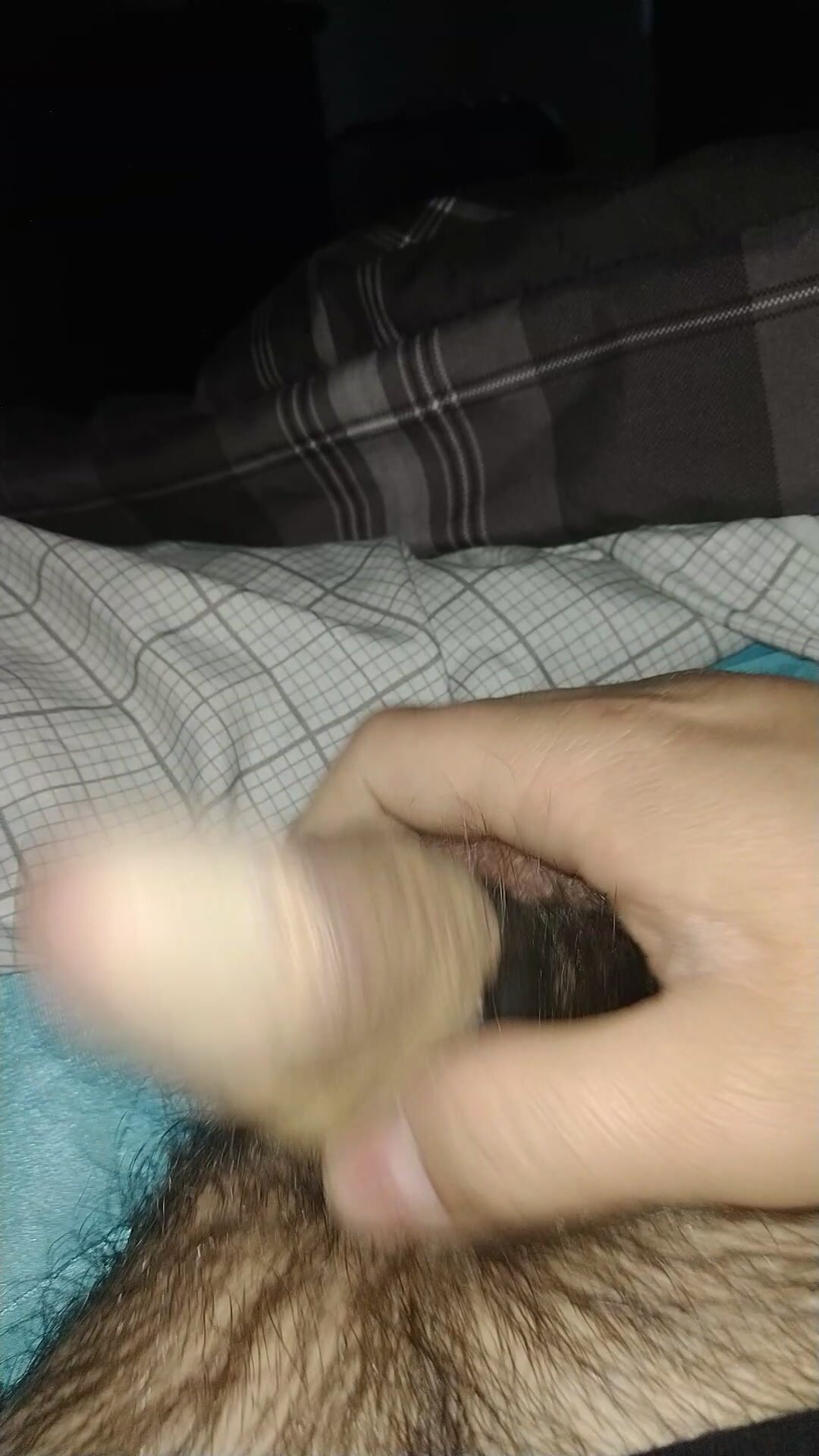 Small cock with foreskin peeled back