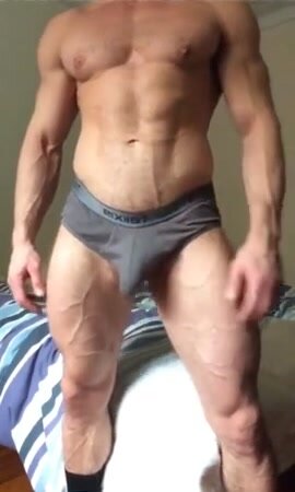 Sexy Muscle Stud Showing Off Incredible Body