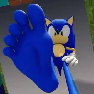 Sonic Minecraft Feet