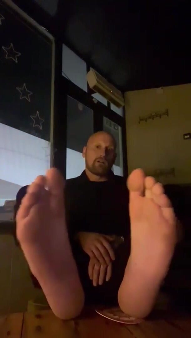Daddy Shows His Big Feet