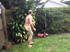 naked man outside