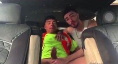 Hot Guy Getting Head in Back Seat of Car
