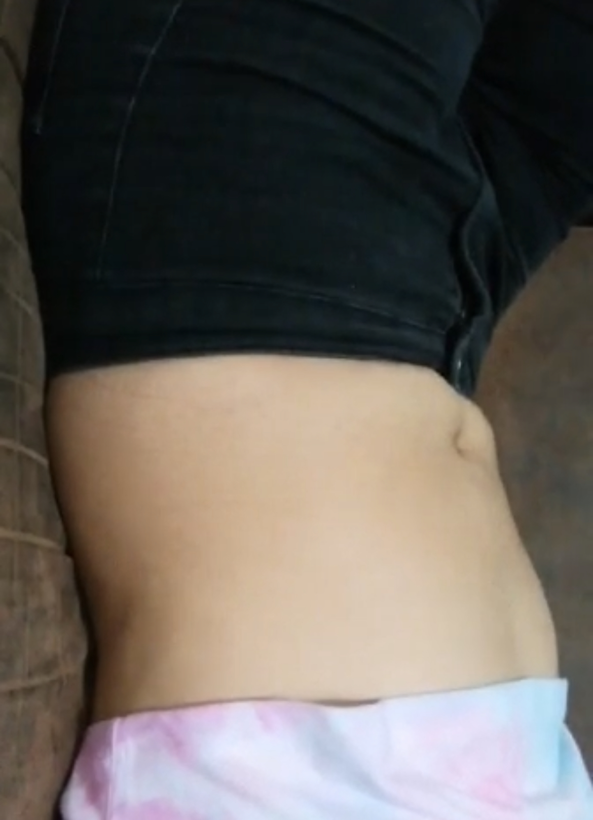 Sexy belly hiccups - video 2
