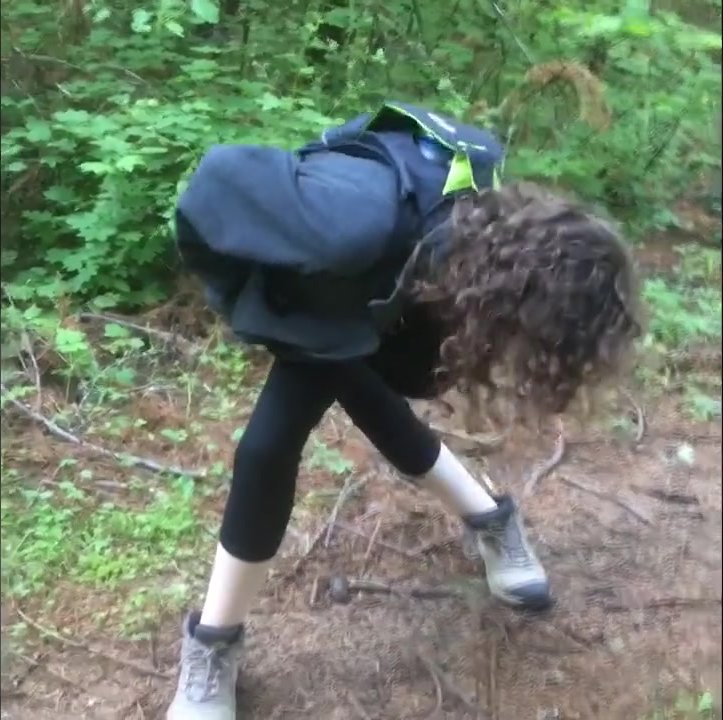 lesbian hiking pee compilation